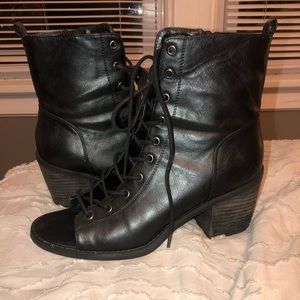 Lace up booties
